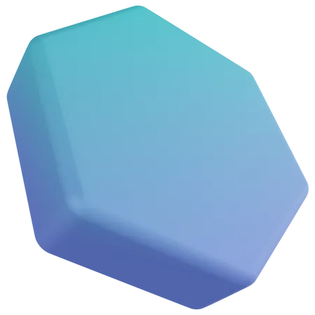 Prisma hexagonal  3D Icon