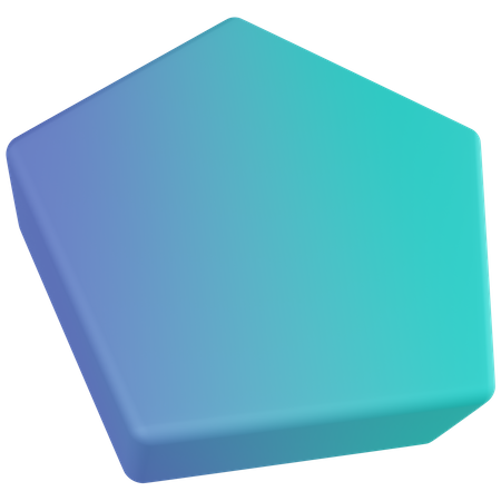 Prisma pentagonal  3D Icon