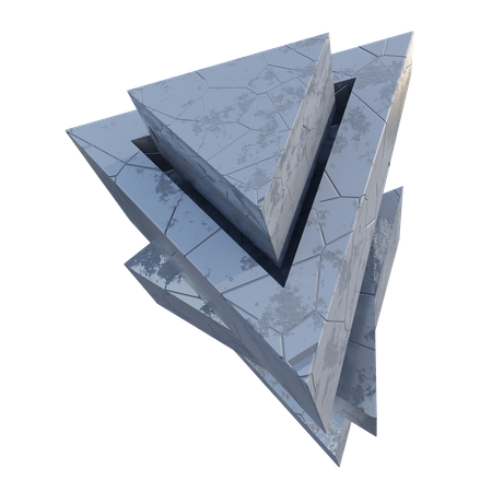 Prisma triangular  3D Illustration