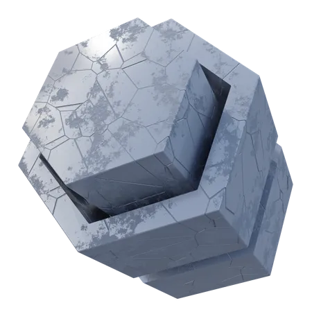 Prisme hexagonal  3D Illustration