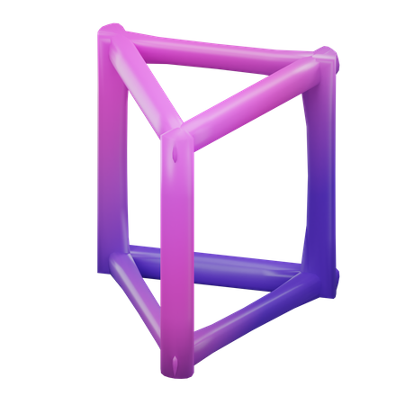 Filaire à prisme triangulaire  3D Icon