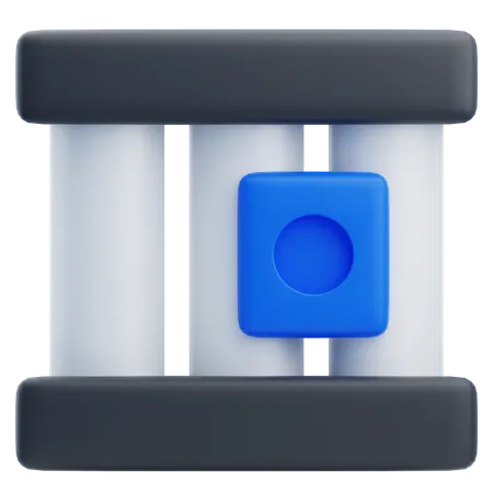 Prison  3D Icon