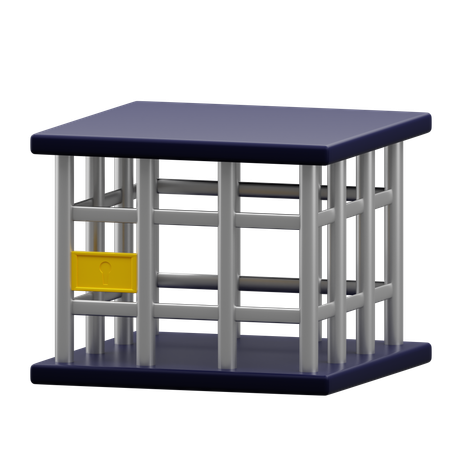 Prison policière  3D Icon