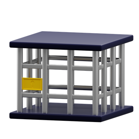 Prison policière  3D Icon