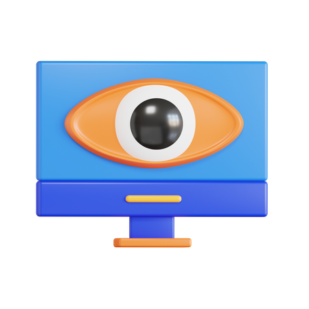 Privacidad en línea  3D Icon