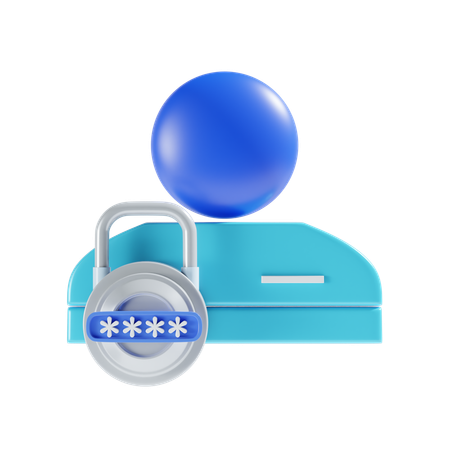 Privacidade da conta  3D Icon