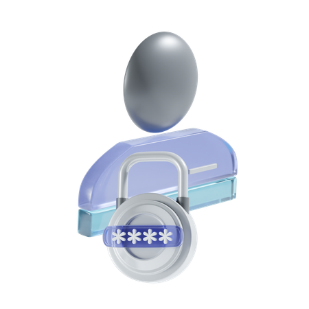 Privacidade da conta  3D Icon