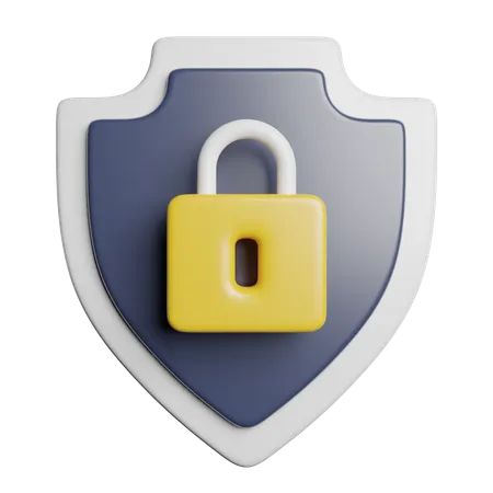 Privacy Security Protection 3D Icon