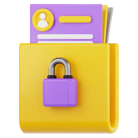 Privacy document  3D Icon