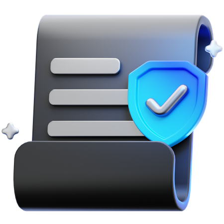 Privacy Policy  3D Icon