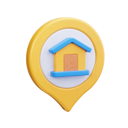 Heimatadresse  3D Icon