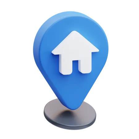 Heimatadresse  3D Icon