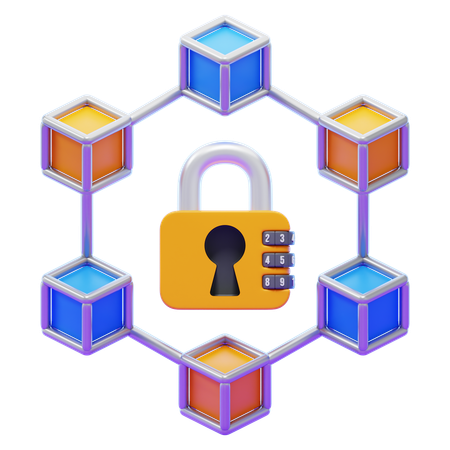 Private Blockchain  3D Icon