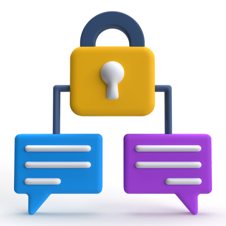 Private Chat  3D Icon