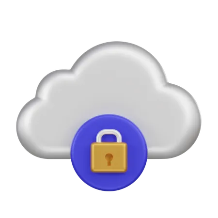 Private Cloud  3D Icon