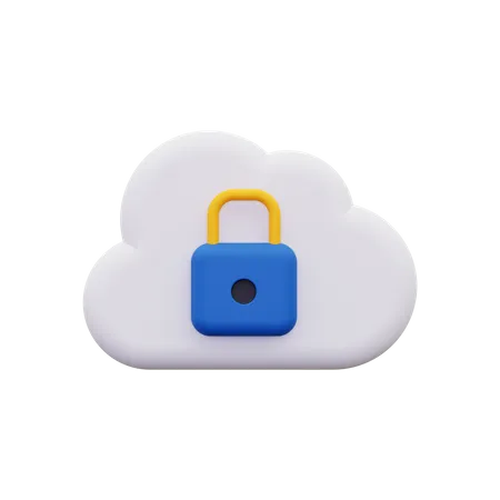 Private cloud  3D Icon