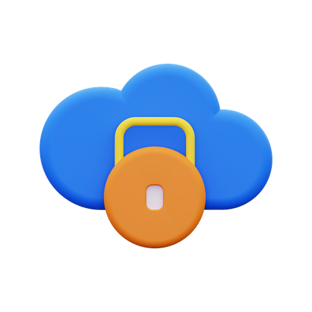 Private Cloud  3D Icon