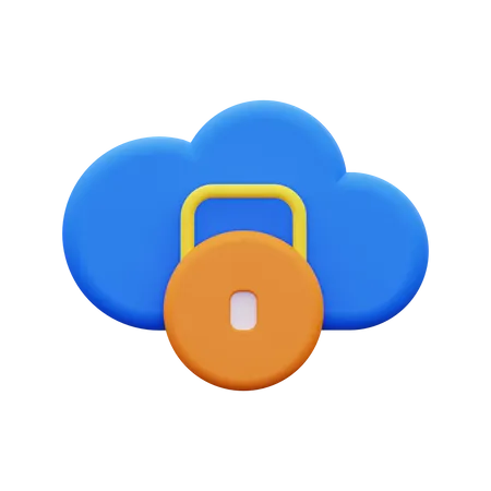 Private Cloud  3D Icon