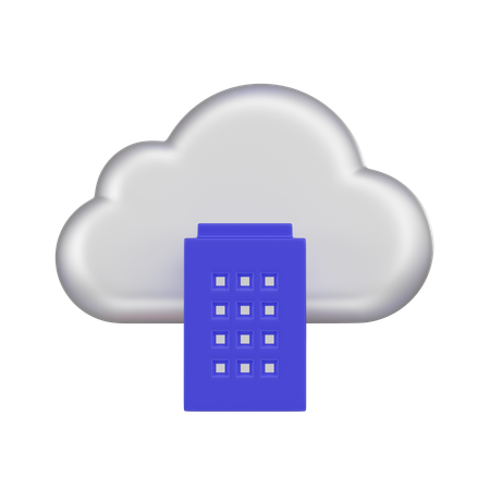 Private Cloud  3D Icon