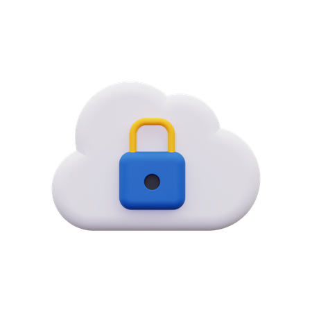 Private cloud 3D Icon