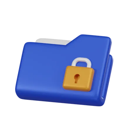 Elevate Your Projects With A 3 D Rendered Minimal Blue Private Lock Folder Icon This Sleek Illustration Adds A Touch Of Security And Organization To Your Design Perfect For Web Presentations And More 3D Icon