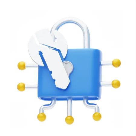 Private Key  3D Icon