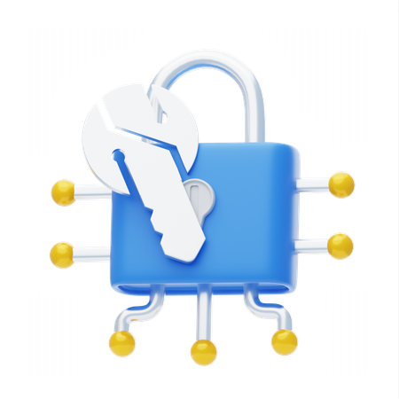 Private Key  3D Icon