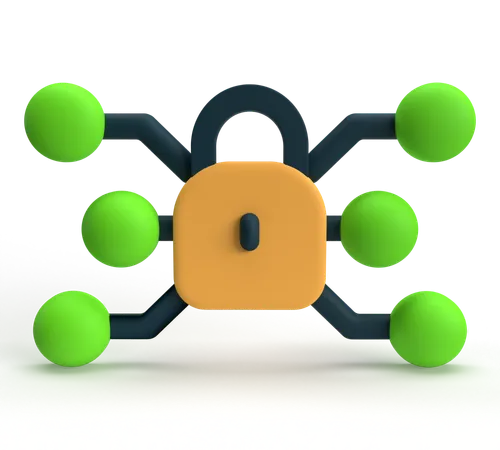 Private Network  3D Icon