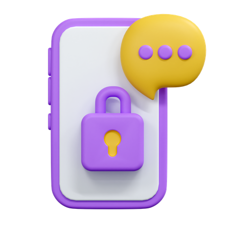 Privater Chat  3D Icon