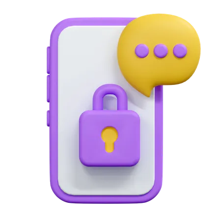 Privater Chat  3D Icon