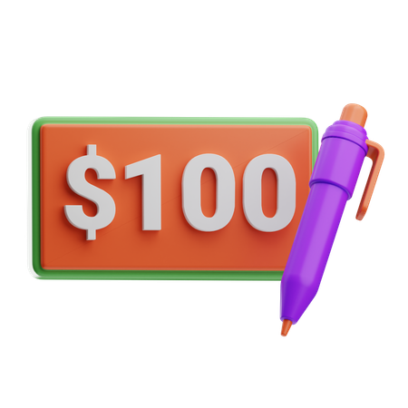 Prix 100 USD  3D Icon