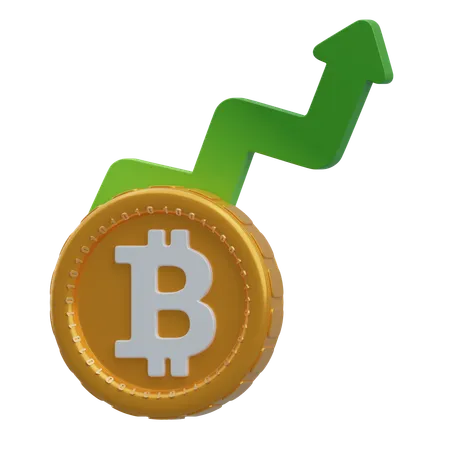 Prix du bitcoin  3D Icon