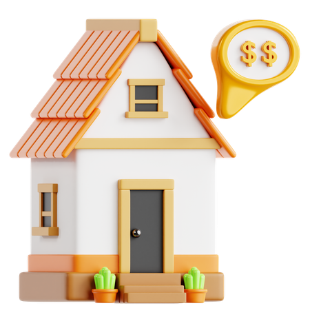 Prix de la maison  3D Icon