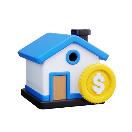 Prix de la maison  3D Icon