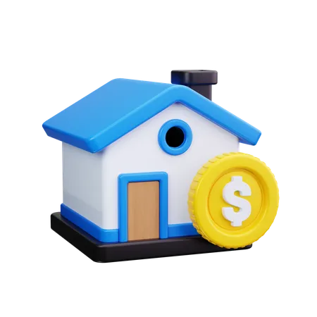 Prix de la maison  3D Icon