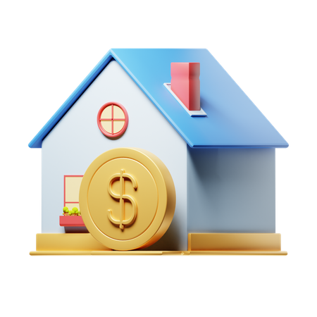 Prix de la maison  3D Icon