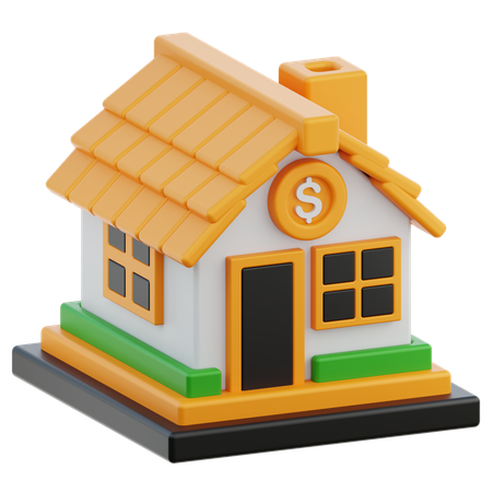 Prix de l'immobilier  3D Icon
