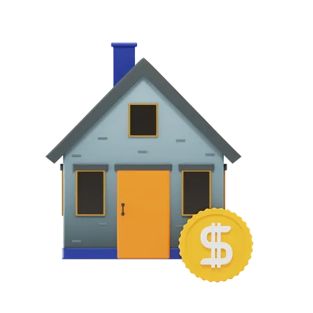 Prix de l'immobilier  3D Icon