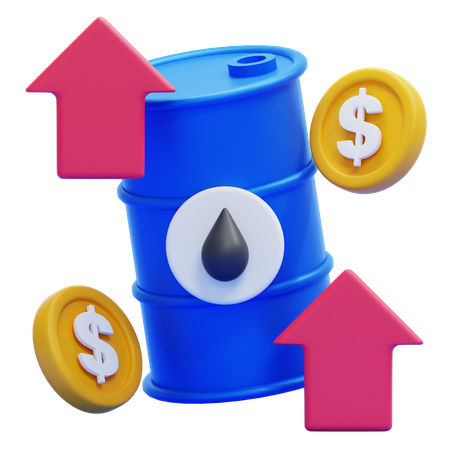 Prix du pétrole en hausse  3D Icon