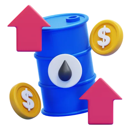 Prix du pétrole en hausse  3D Icon