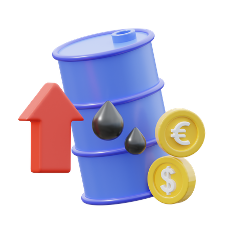 Prix du pétrole en hausse  3D Icon