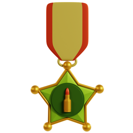 Prix du service militaire honorable  3D Icon