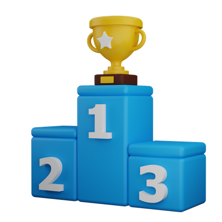 Podium de récompense  3D Icon