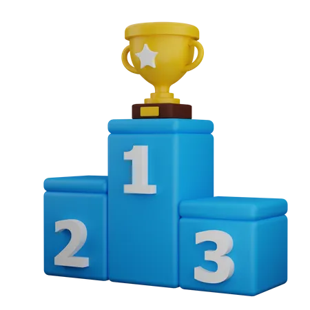 Podium de récompense  3D Icon