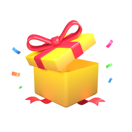 Prize Box  3D Icon