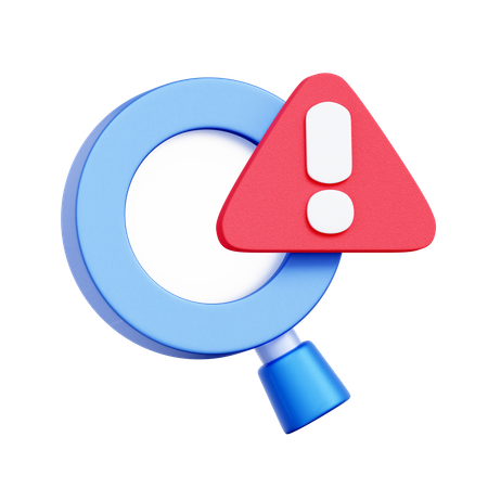Problem Detection Search  3D Icon