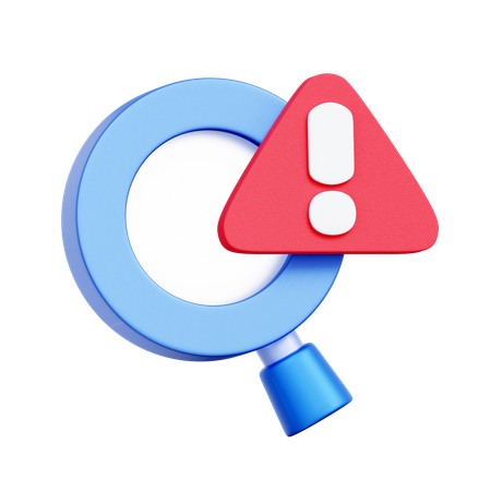 Problem Detection Search  3D Icon