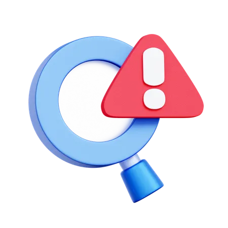 Problem Detection Search  3D Icon