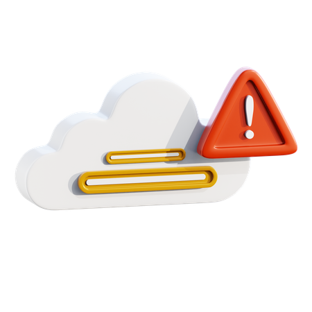 Problema de la nube  3D Icon