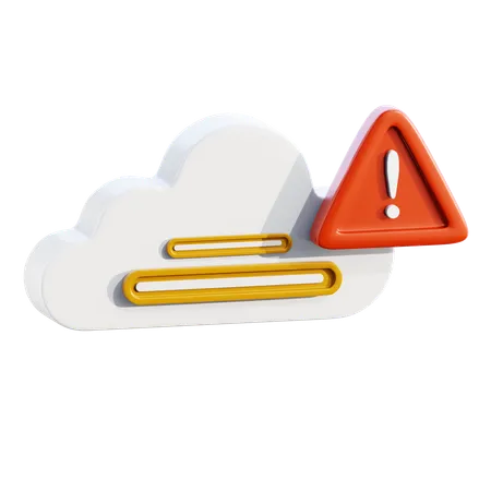 Problema de la nube  3D Icon